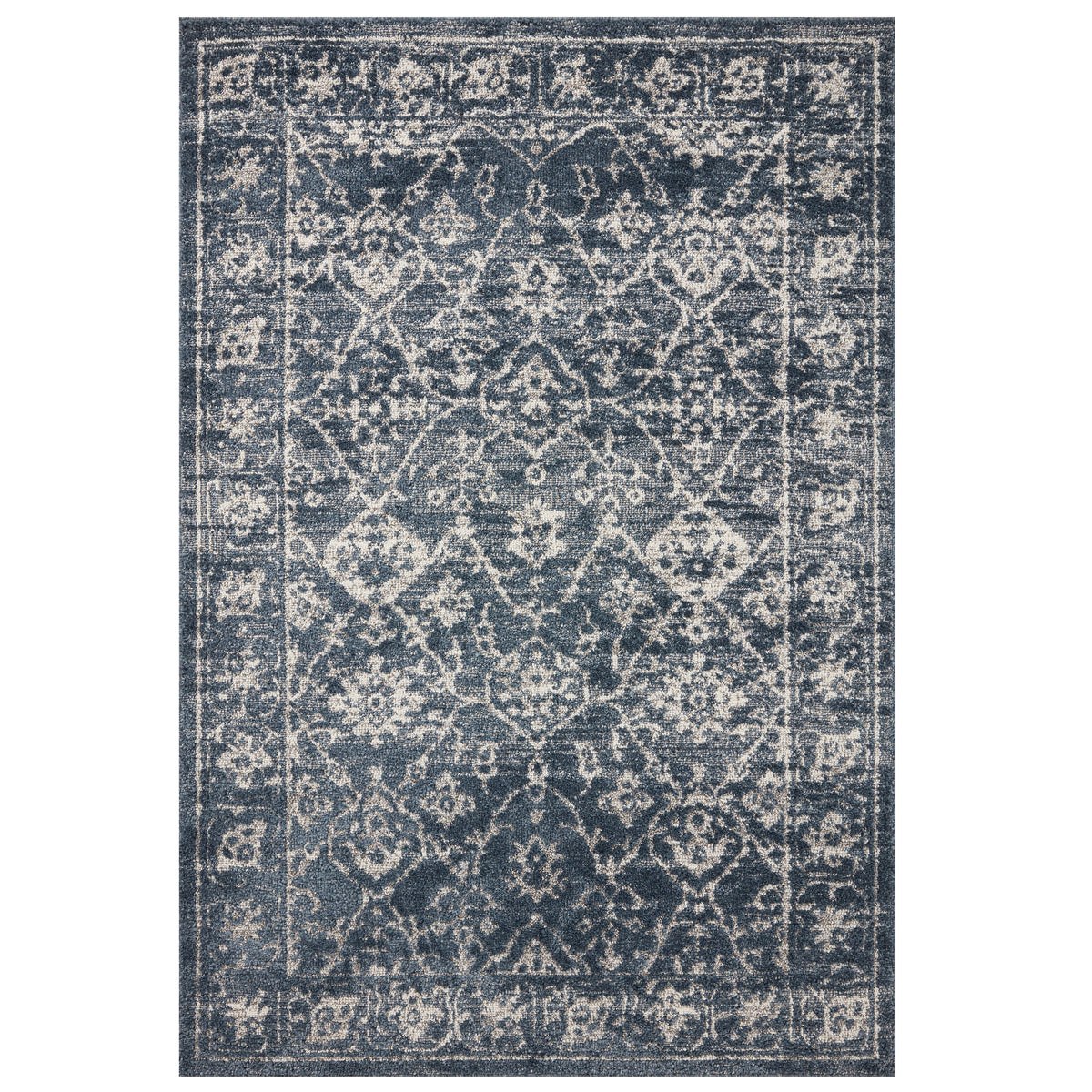 Mavelle Gigi Navy Stone Rug area rug - Detail View