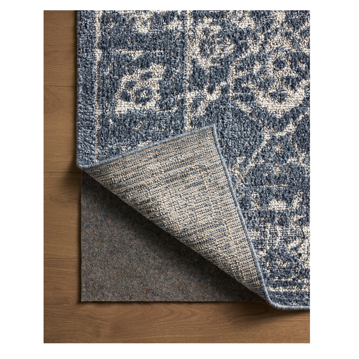 Mavelle Gigi Navy Stone Rug area rug - Side View