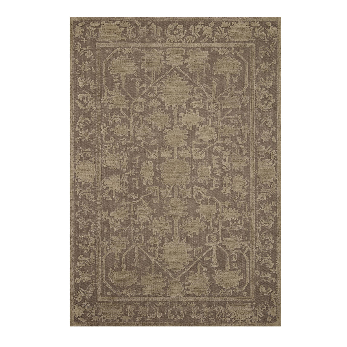 Mavelle Gloria Bark Khaki Rug area rug - Detail View