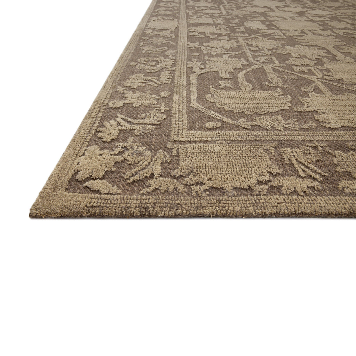 Mavelle Gloria Bark Khaki Rug area rug - Close-Up