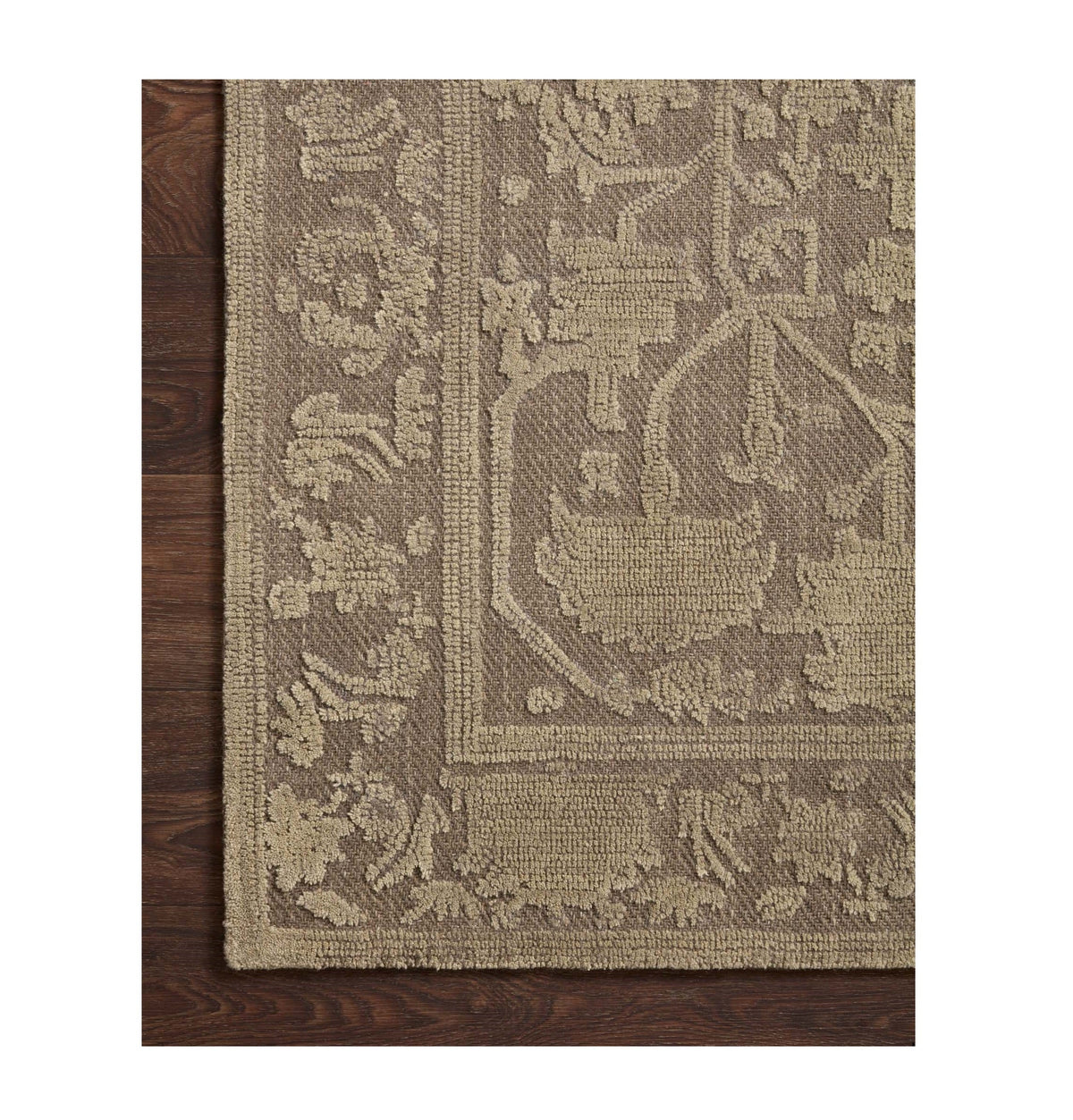 Mavelle Gloria Bark Khaki Rug area rug - Side View