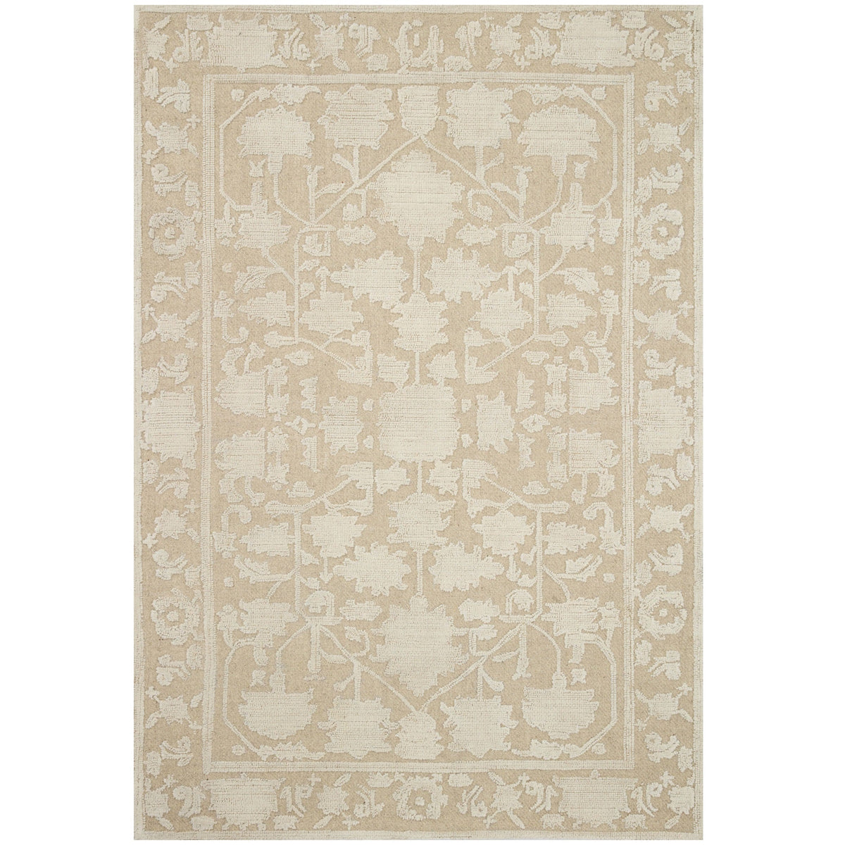 Mavelle Gloria Natural Ivory Rug area rug - Detail View