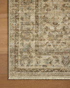Mavelle Hillcrest Linen Taupe Rug area rug - Styled in Room