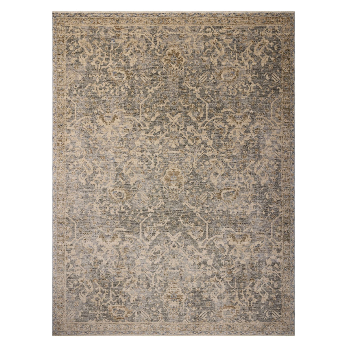 Mavelle Junie Blue Natural Rug area rug - Detail View