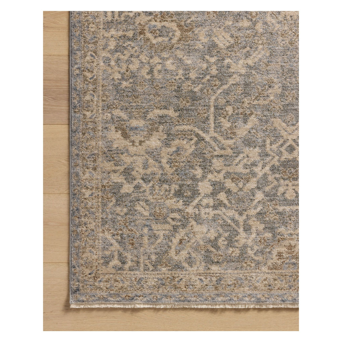 Mavelle Junie Blue Natural Rug area rug - Close-Up