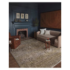 Mavelle Junie Moss Natural area rug - Side View