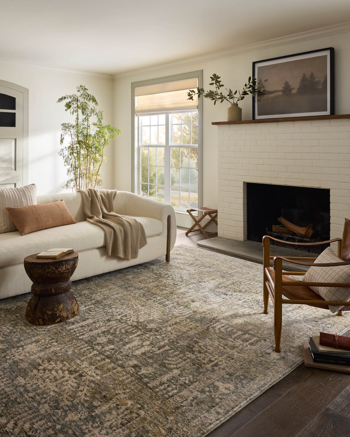 Mavelle Junie Moss Natural area rug - Close-Up