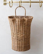 Mavelle Woven Scalloped Wall Basket storage basket