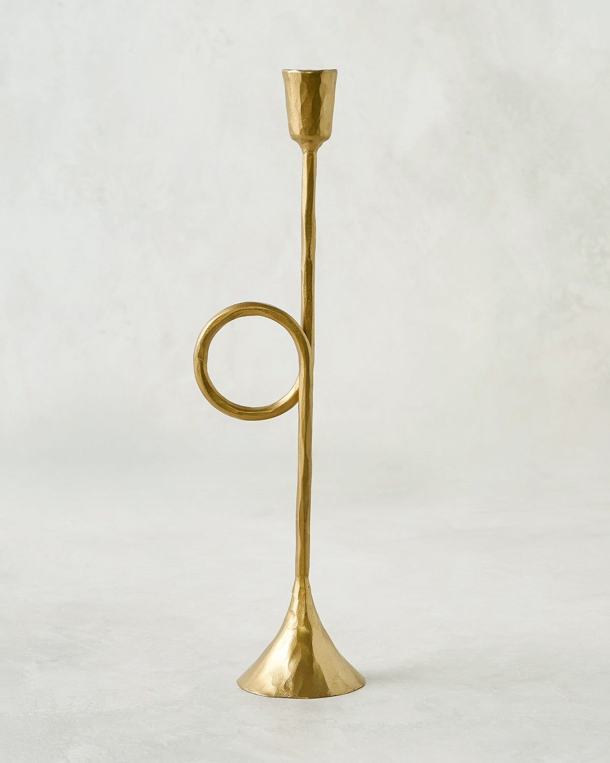 Mavelle Antique Inspired Trumpet Taper Holder candle holder - Alternate View