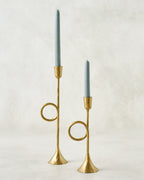 Mavelle Antique Inspired Trumpet Taper Holder candle holder