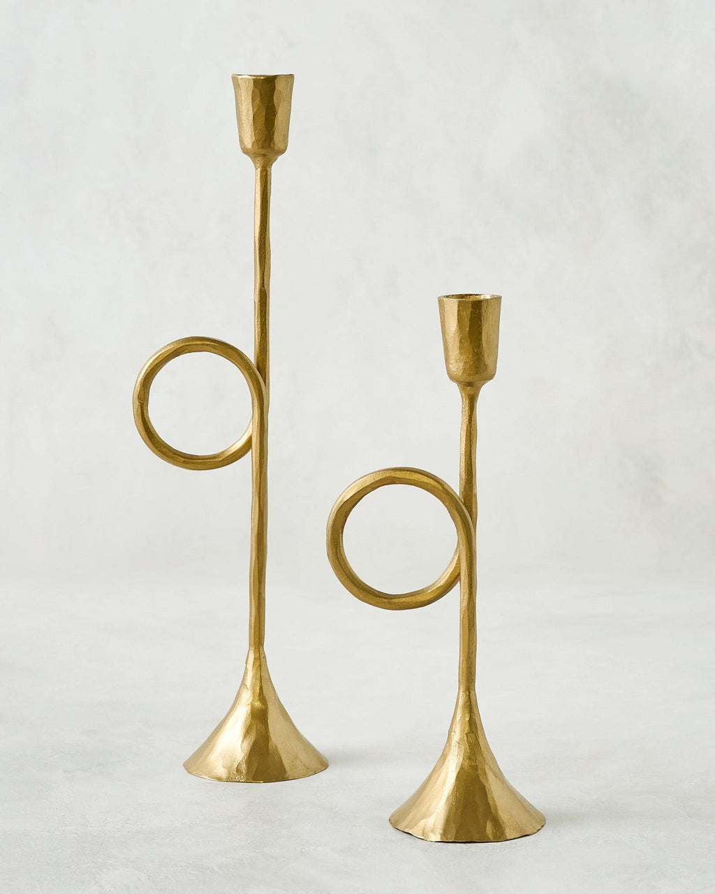 Mavelle Antique Inspired Trumpet Taper Holder candle holder - Close-Up