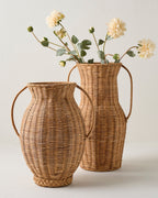 Mavelle Round Rattan Vase vase