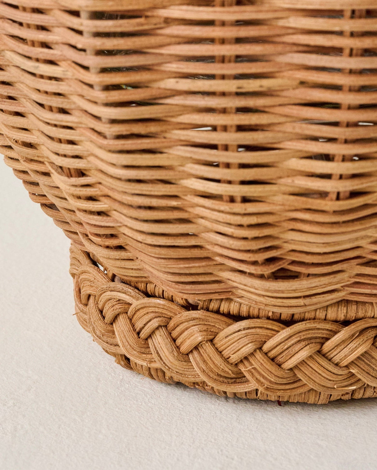 Mavelle Round Rattan Vase vase - Styled in Room