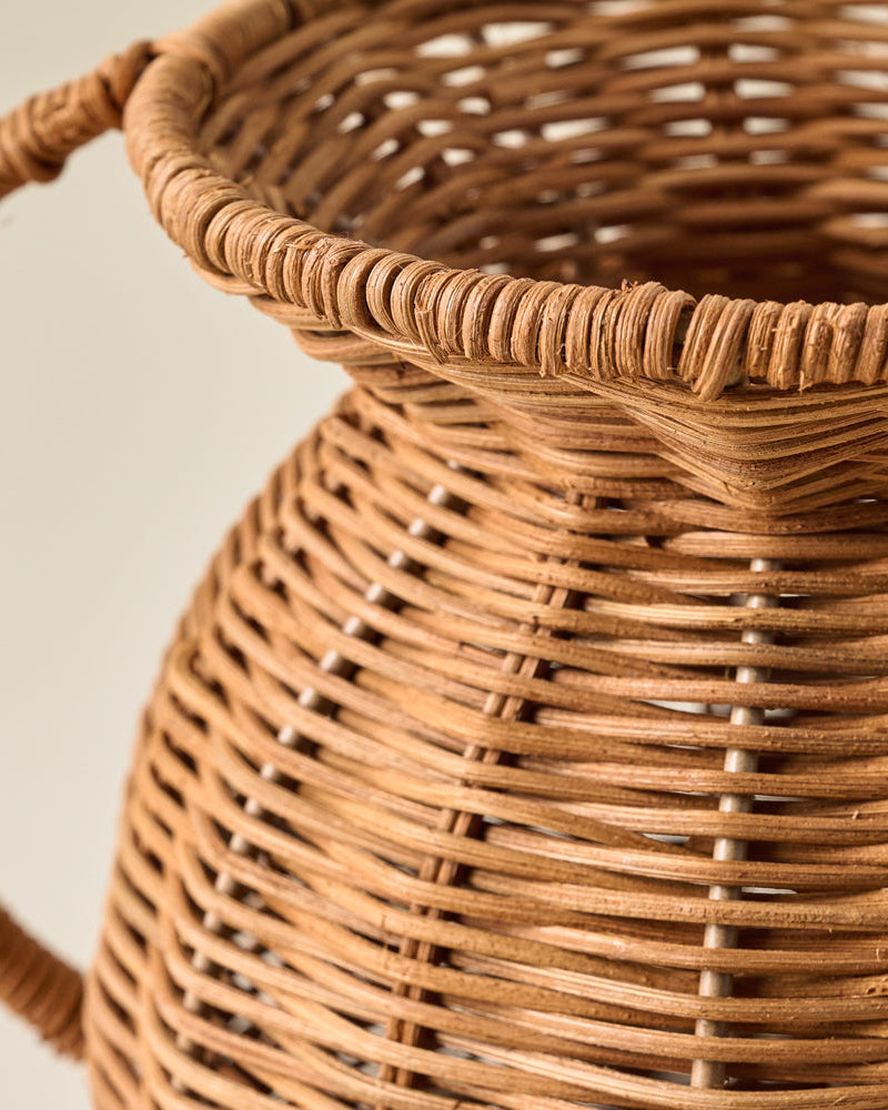 Mavelle Mabel Rattan Vase vase - Styled in Room