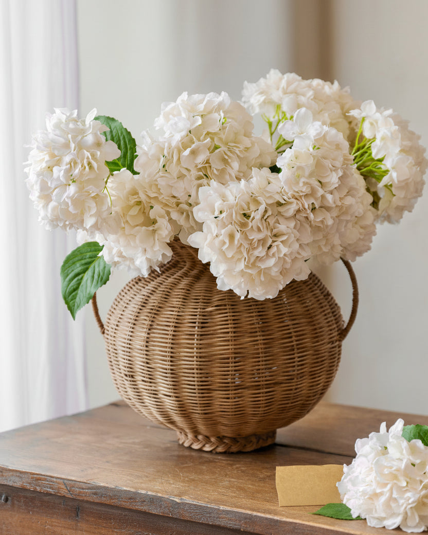 Mavelle Real Touch Hydrangea Bundle faux floral stem - View 10