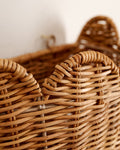 Mavelle Solene Scalloped Woven Wall Basket storage basket