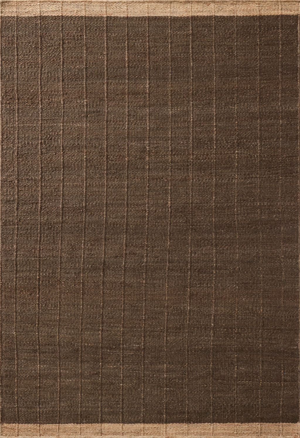 Mavelle Laken Chocolate Natural area rug - Detail View