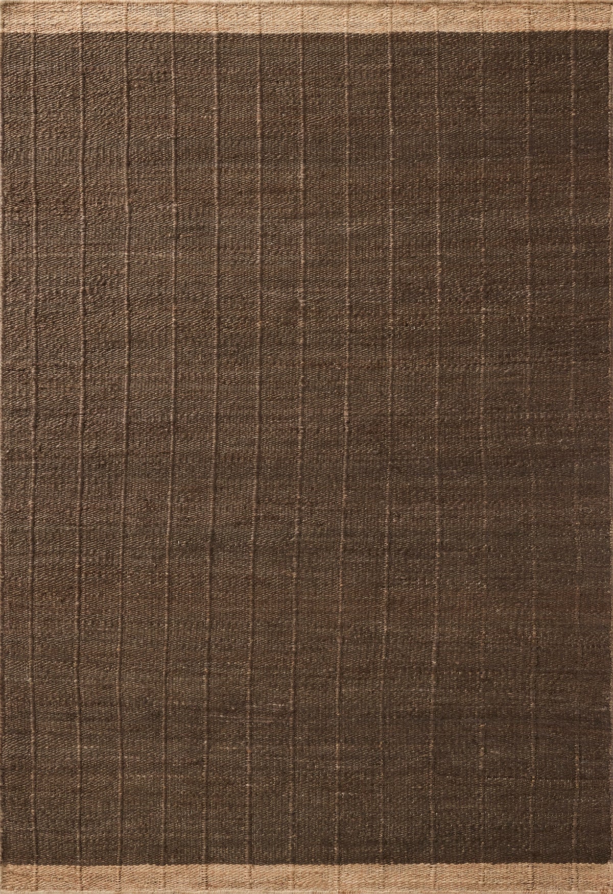 Mavelle Laken Chocolate Natural area rug - Detail View