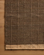 Mavelle Laken Chocolate Natural area rug