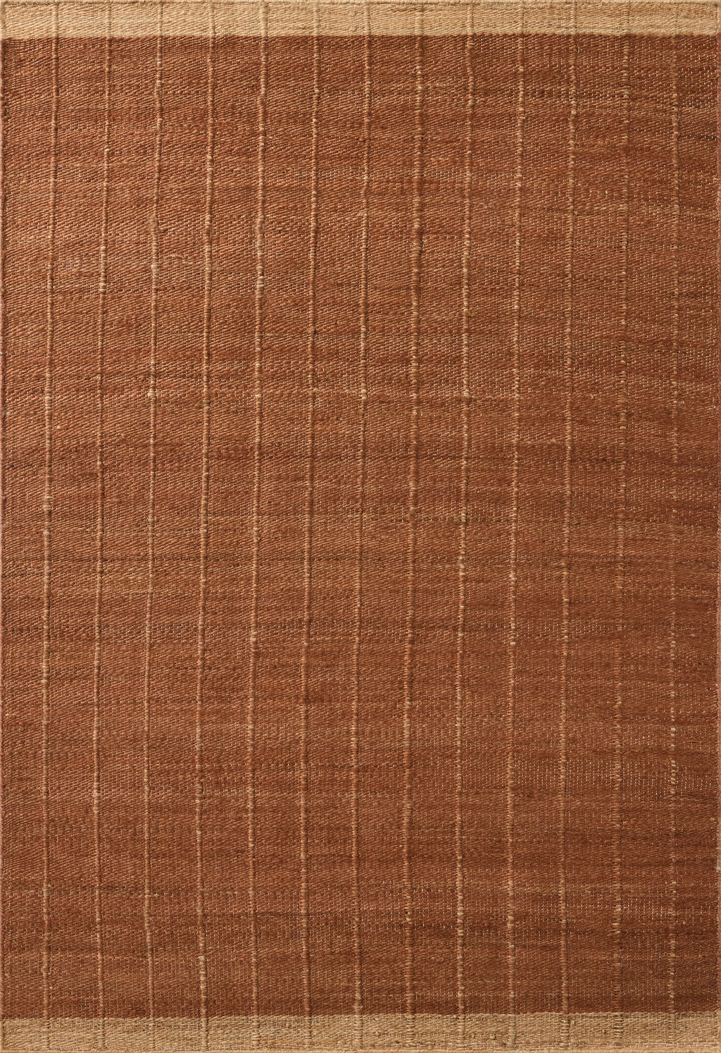 Mavelle Laken Rust Natural area rug - Detail View