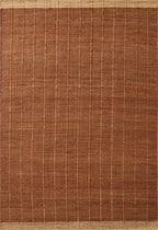 Mavelle Laken Rust Natural area rug - Detail View