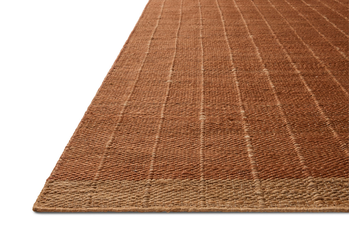Mavelle Laken Rust Natural area rug - Alternate View