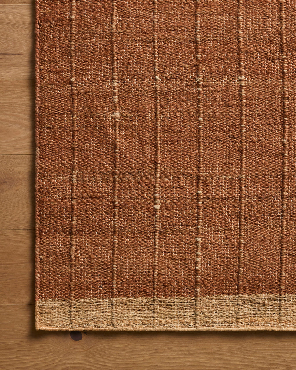 Mavelle Laken Rust Natural area rug