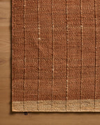 Mavelle Laken Rust Natural area rug