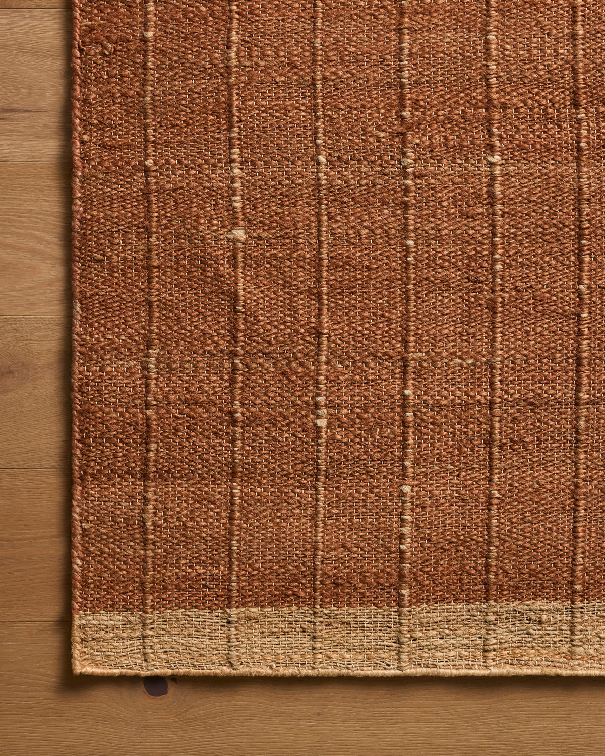 Mavelle Laken Rust Natural area rug