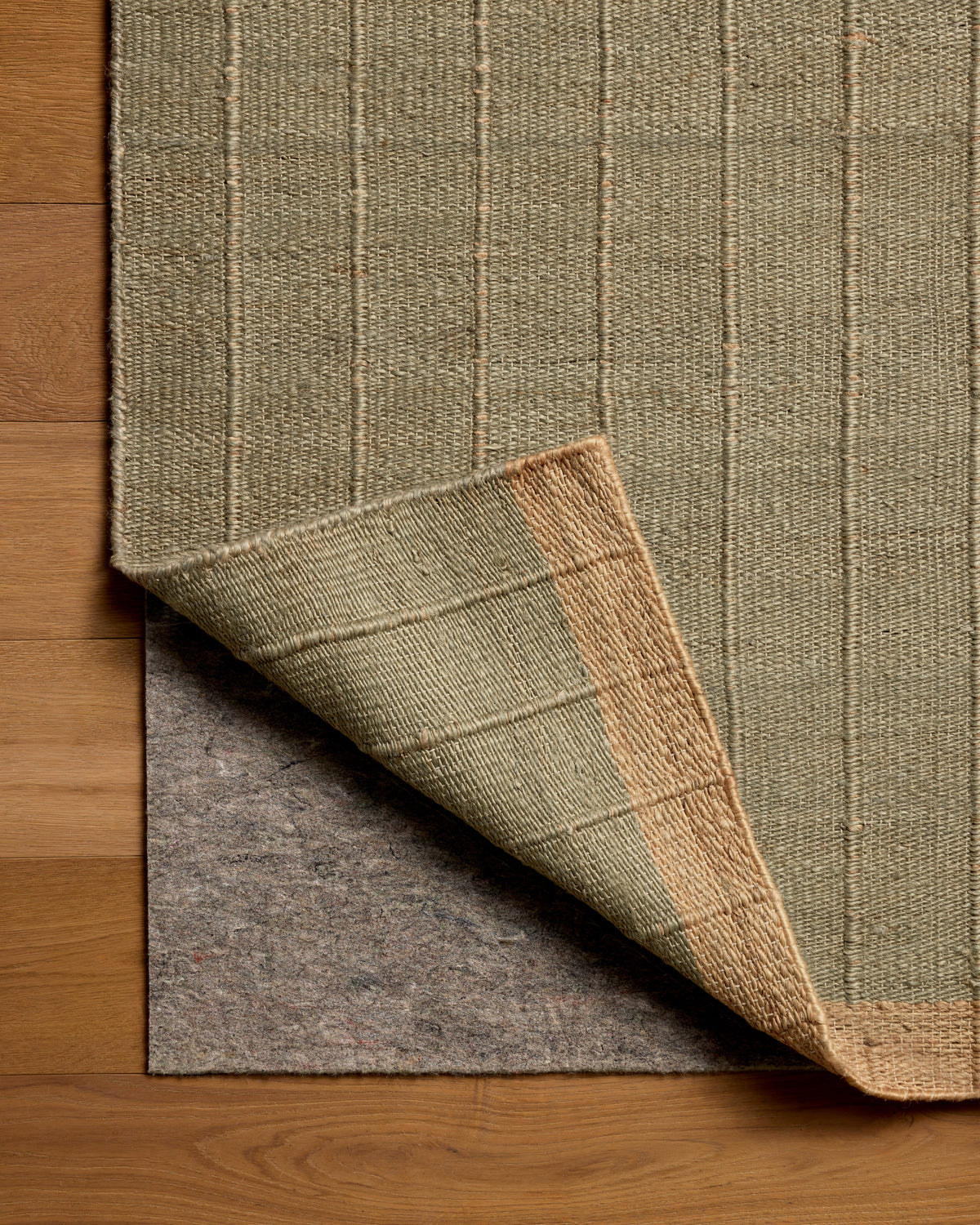 Mavelle Laken Sage Natural area rug - Side View