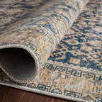 Mavelle Lenna Indigo Natural Rug area rug - Close-Up
