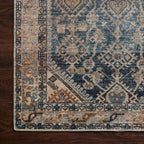 Mavelle Lenna Indigo Natural Rug area rug - Styled in Room