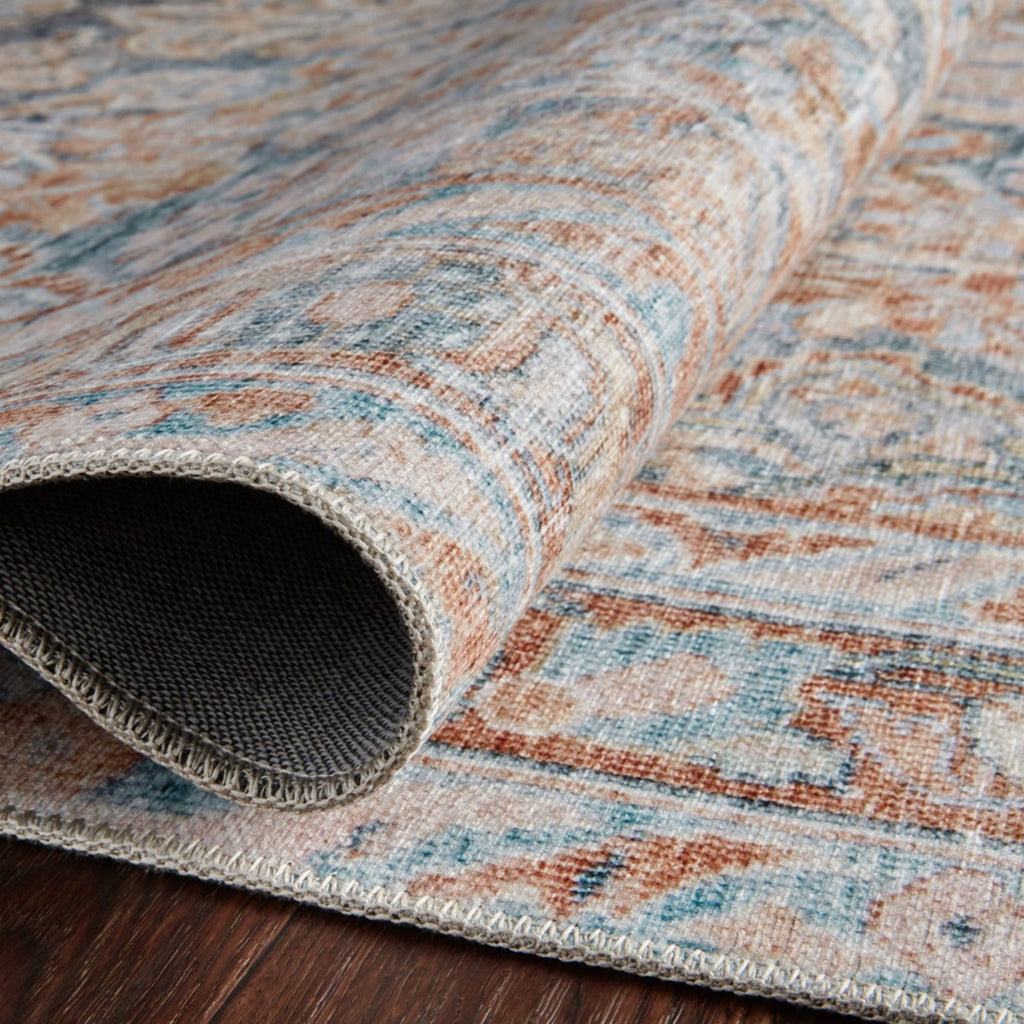 Mavelle Lenna Ocean Apricot Rug area rug - Close-Up