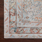 Mavelle Lenna Ocean Apricot Rug area rug - Styled in Room