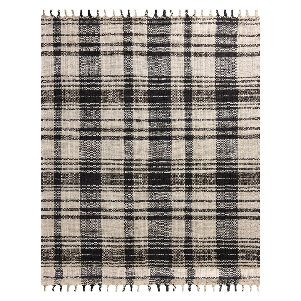 Mavelle Louie Ivory Black Rug area rug - Detail View