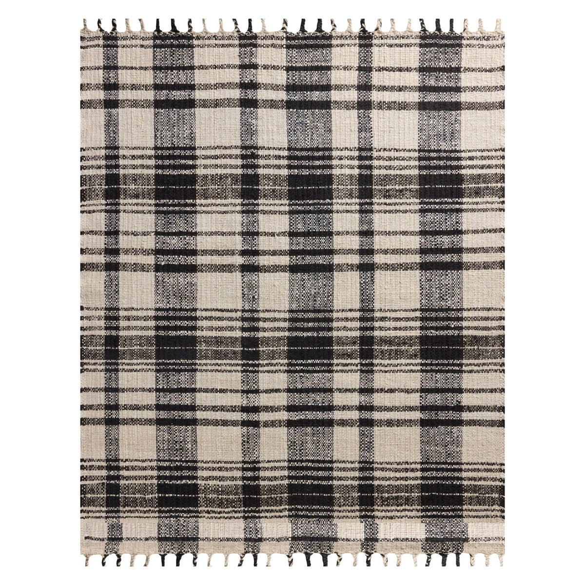 Mavelle Louie Ivory Black Rug area rug - Detail View