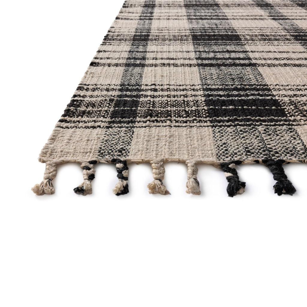 Mavelle Louie Ivory Black Rug area rug - Styled in Room