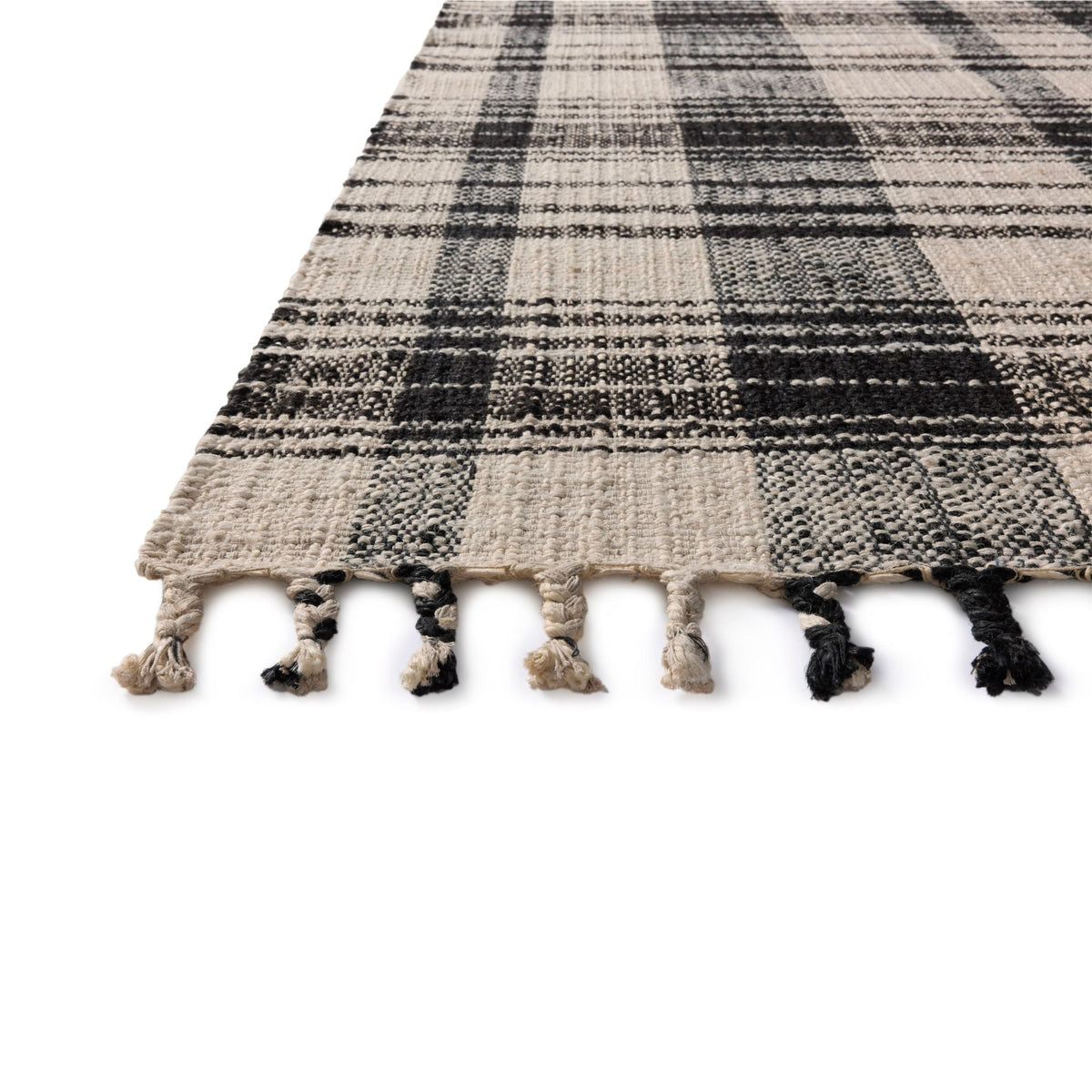 Mavelle Louie Ivory Black Rug area rug - Styled in Room