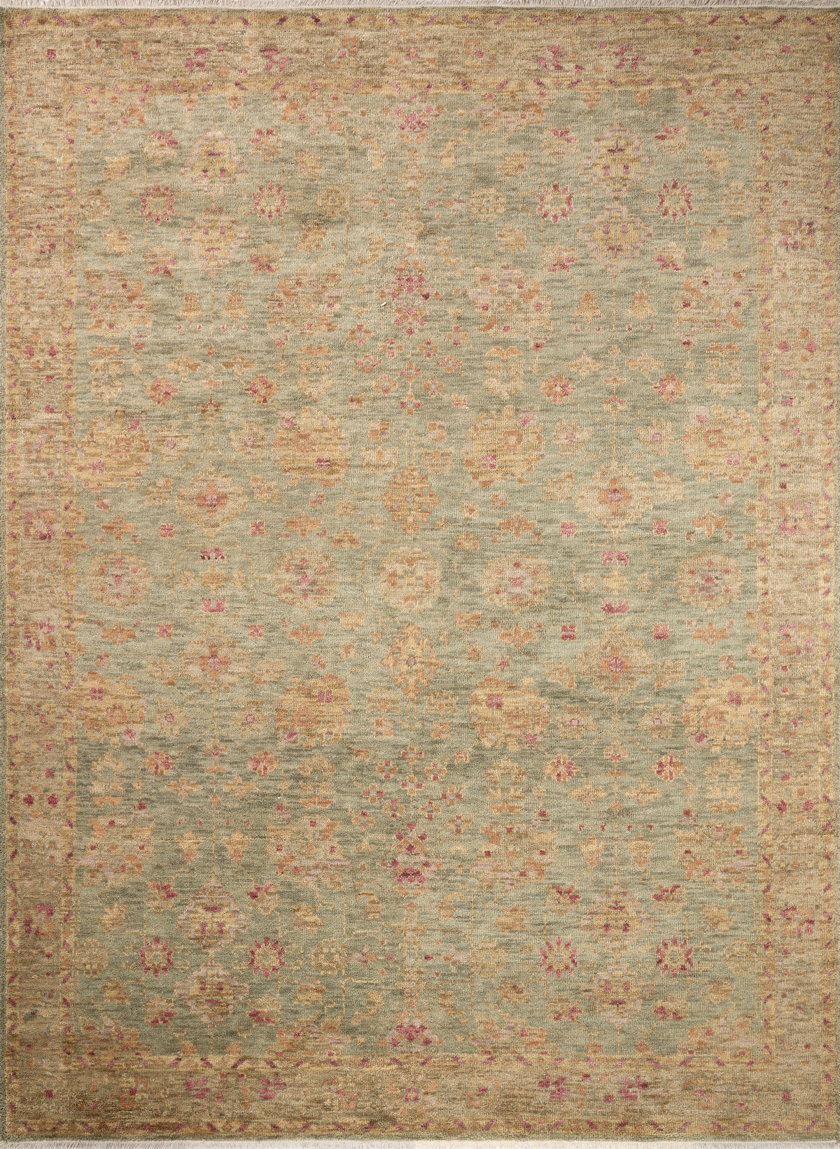 Mavelle Lucielle Green Sunset area rug - Detail View