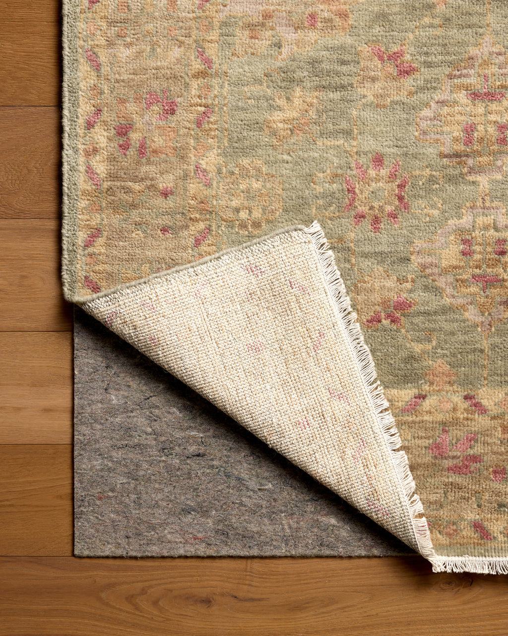 Mavelle Lucielle Green Sunset area rug - Side View