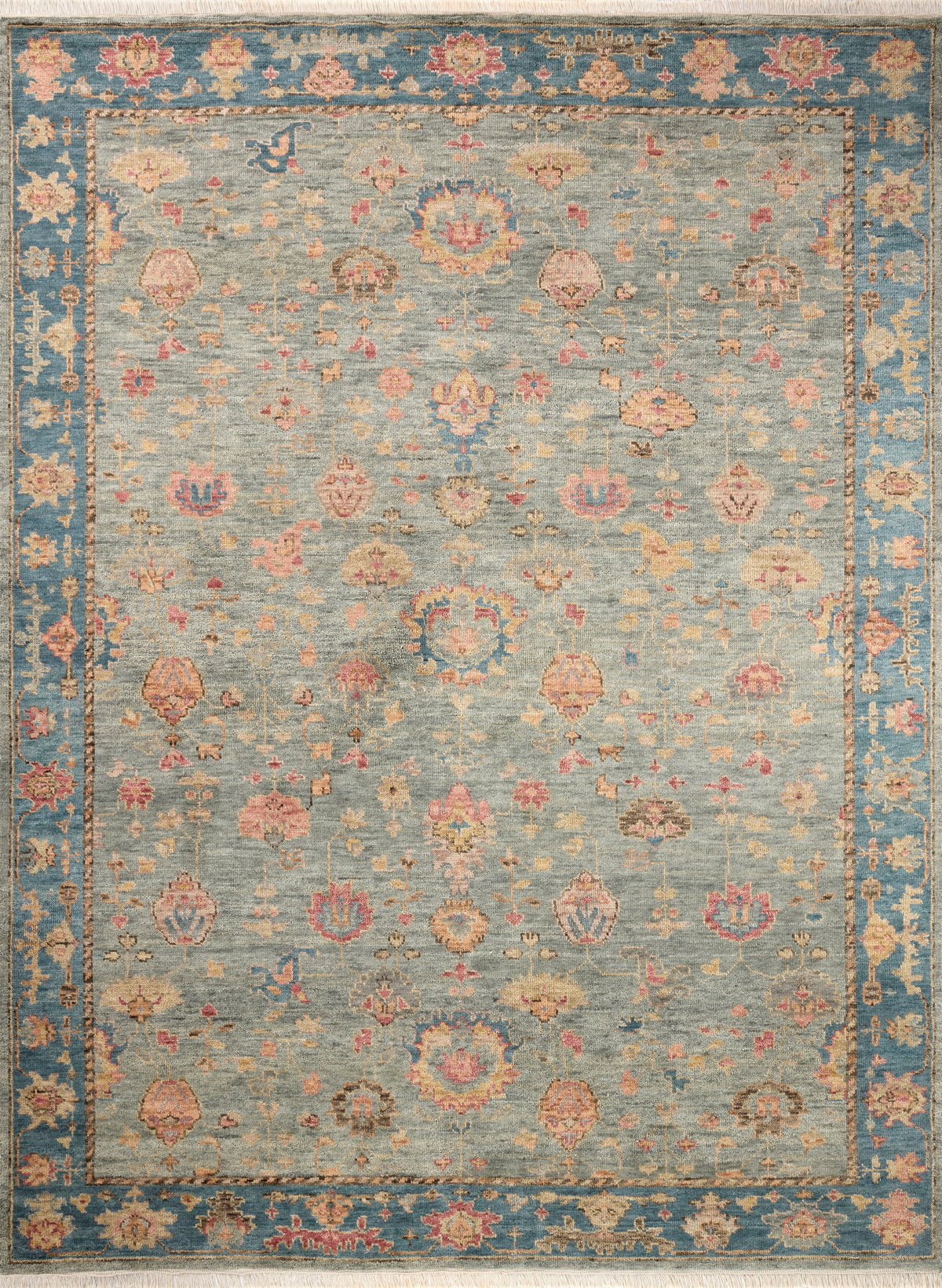 Mavelle Lucielle Blue Multi area rug - Detail View