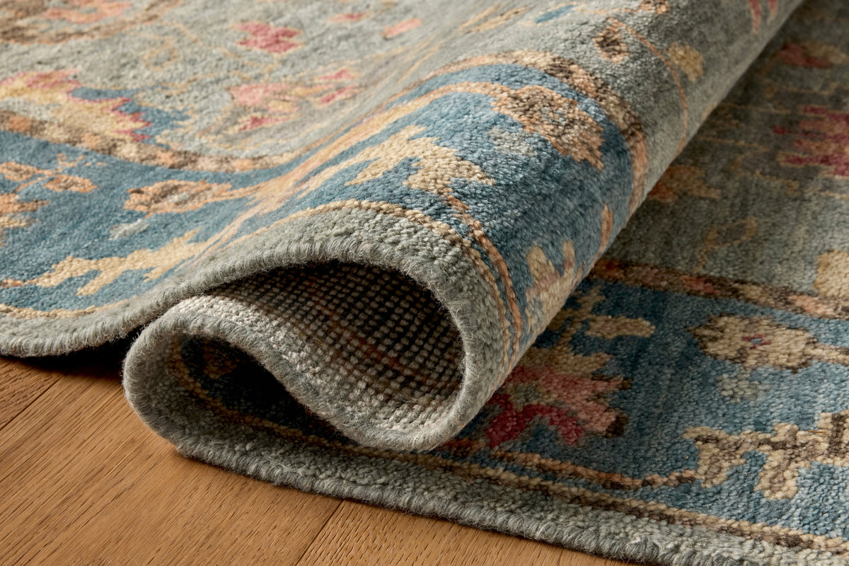 Mavelle Lucielle Blue Multi area rug - Close-Up
