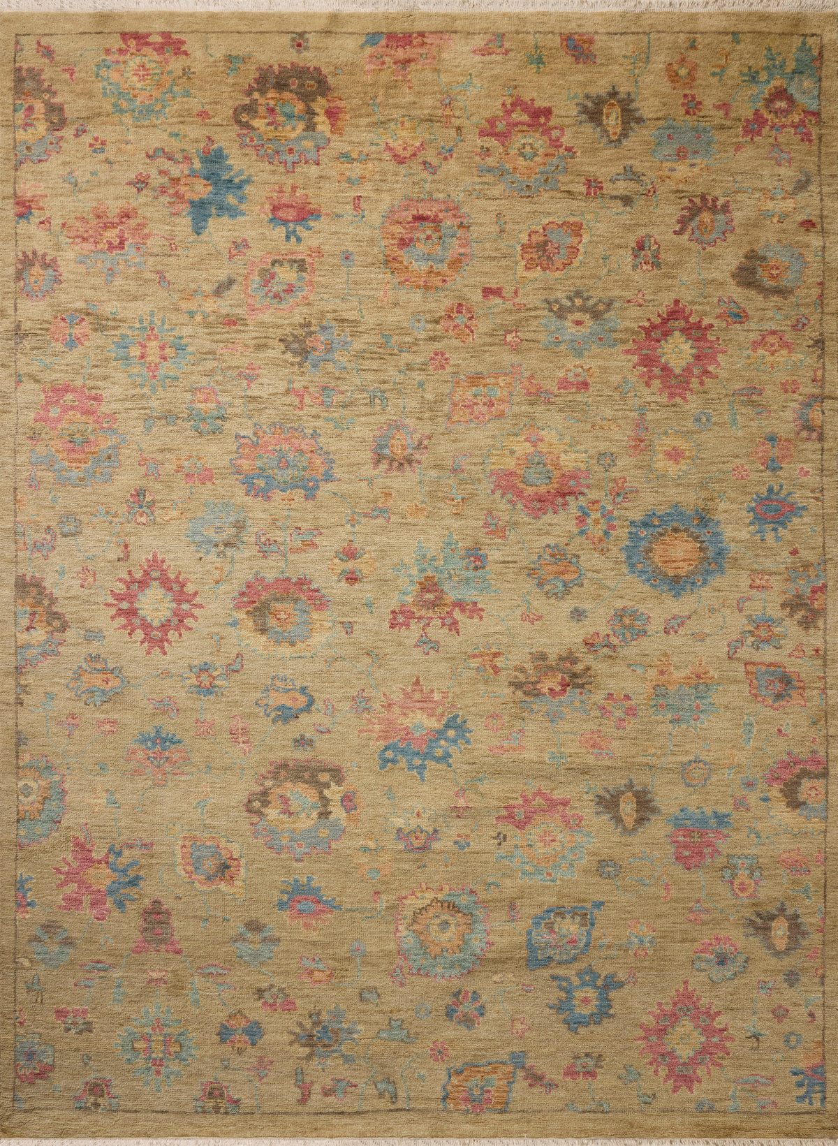 Mavelle Lucille Khaki Multi area rug - Detail View