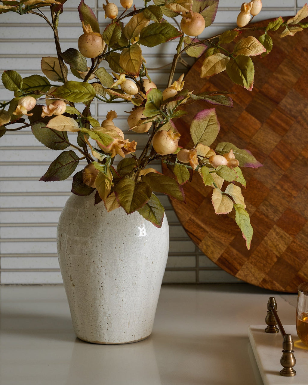 Mavelle Marie Distressed Crackle Vase vase - Styled in Room