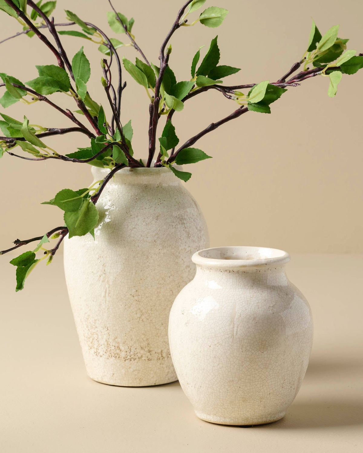 Mavelle Marie Distressed Crackle Vase vase - Detail View