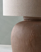 Mavelle Clay Oversized Greenleigh Table Lamp table lamp - Styled in Room