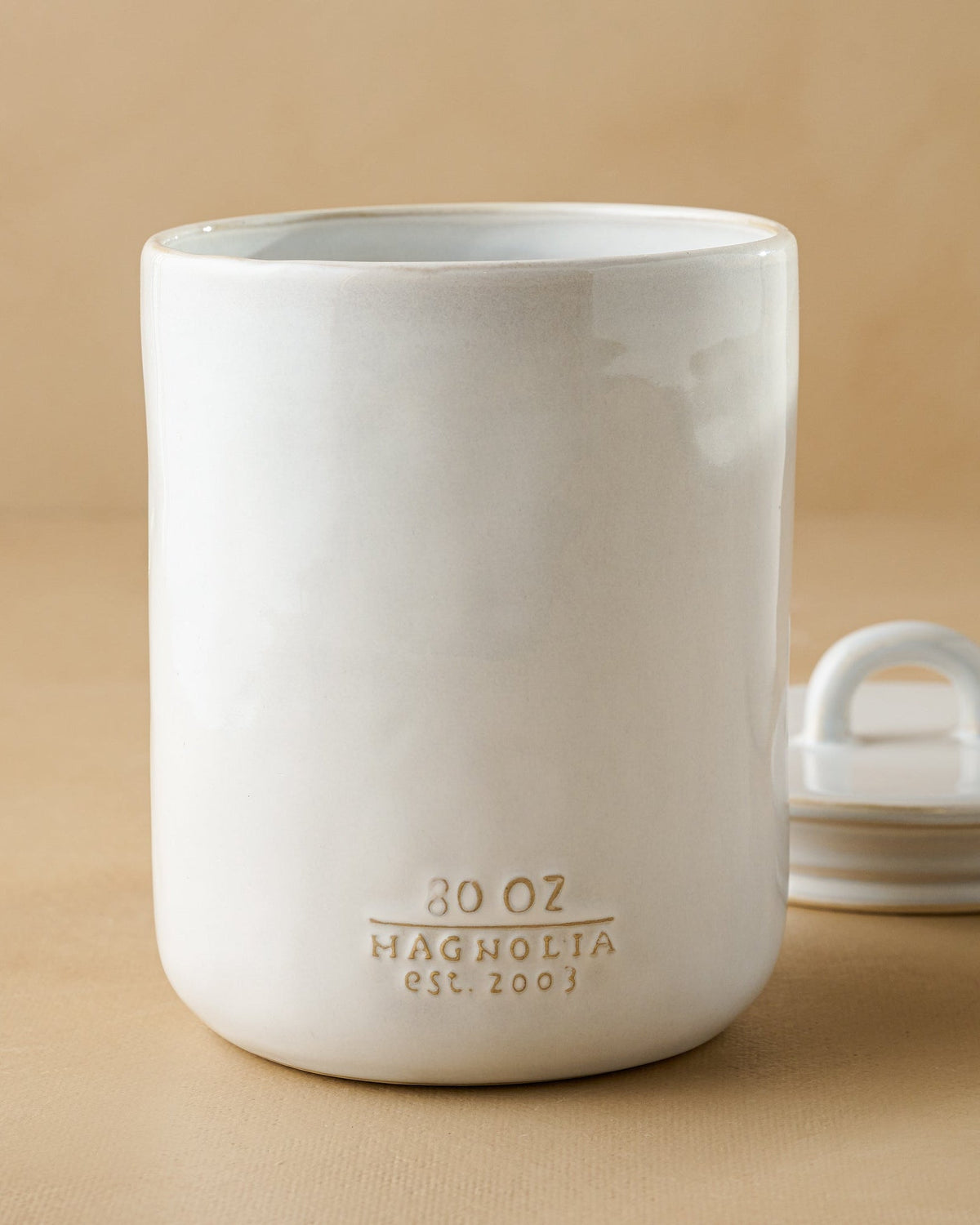 Mavelle Mia Ceramic Canister kitchen storage piece - Side View