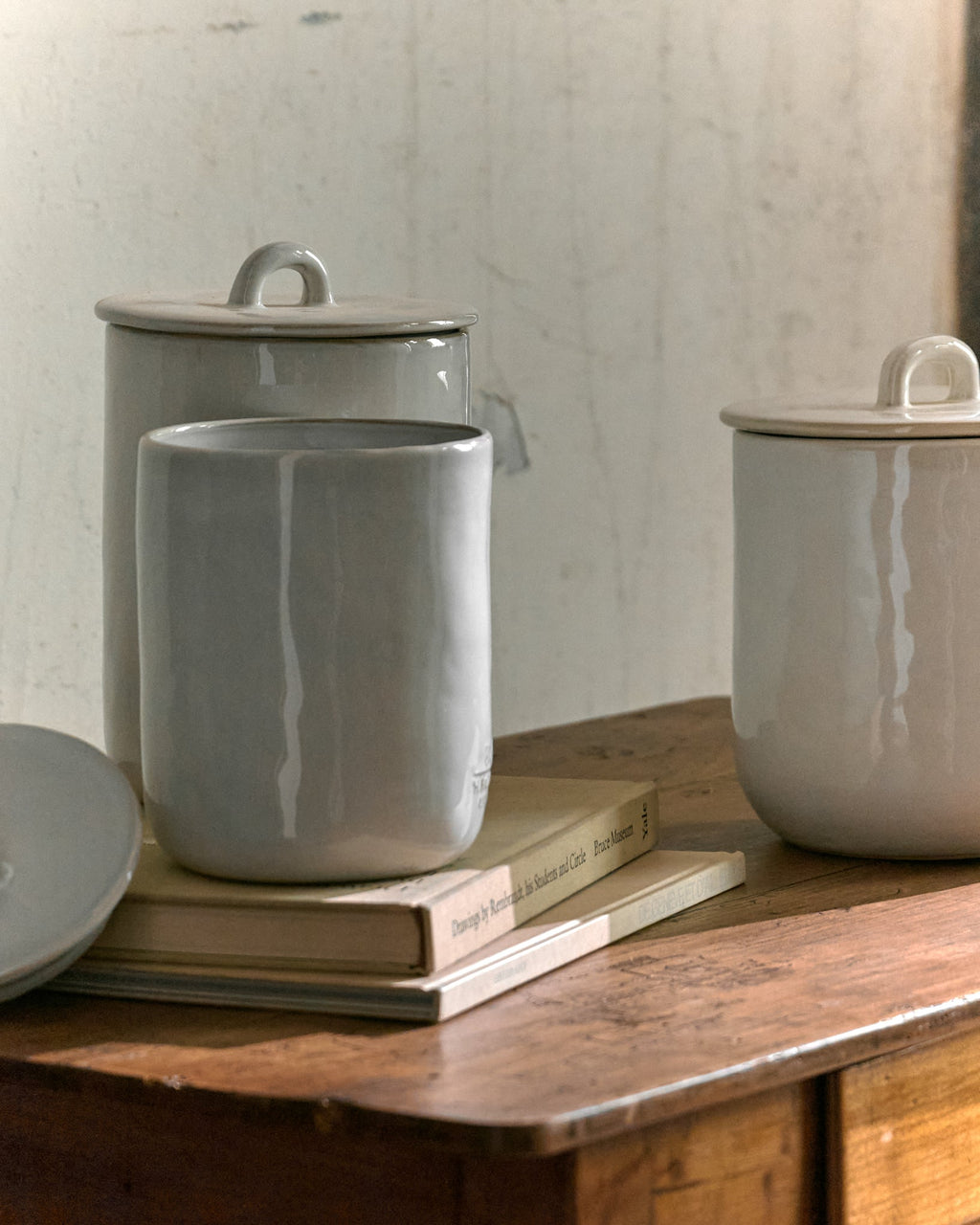 Mavelle Mia Ceramic Canister kitchen storage piece - Styled in Room