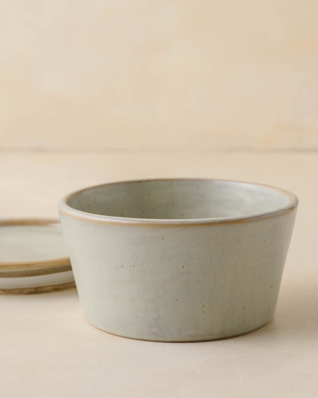 Mavelle French Grey Ceramic Food Storage Bowl bowl