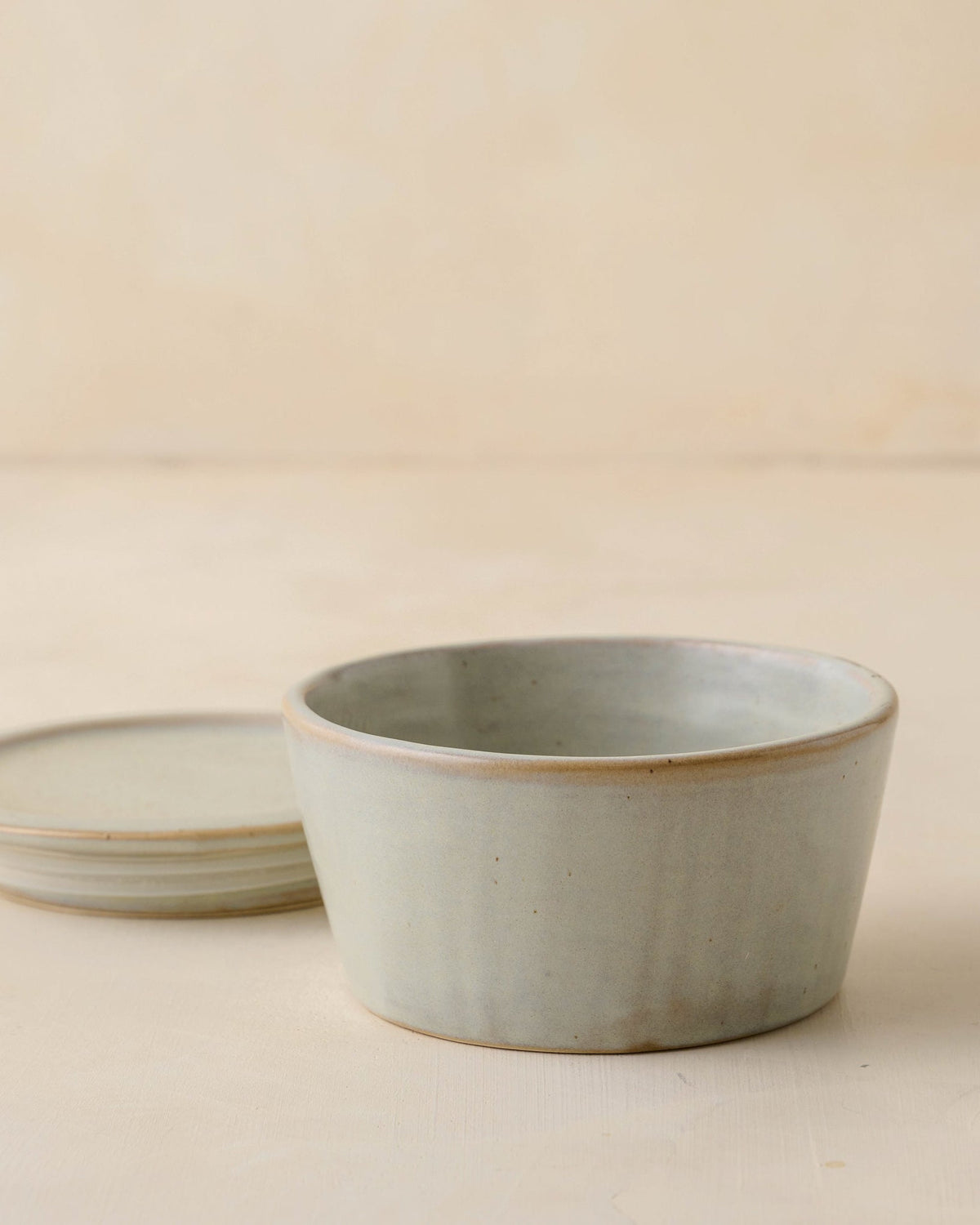 Mavelle French Grey Ceramic Food Storage Bowl bowl - Close-Up